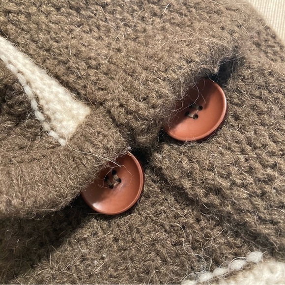 LUCY & LAUREL Sz M for Anthropologie Lambswool Blend Crossover Closure Cardigan - Picture 8 of 8